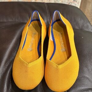 Rothy's Vibrant Yellow Flats size 10